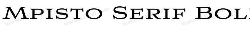 Mpisto Serif Bold Bo字体转换